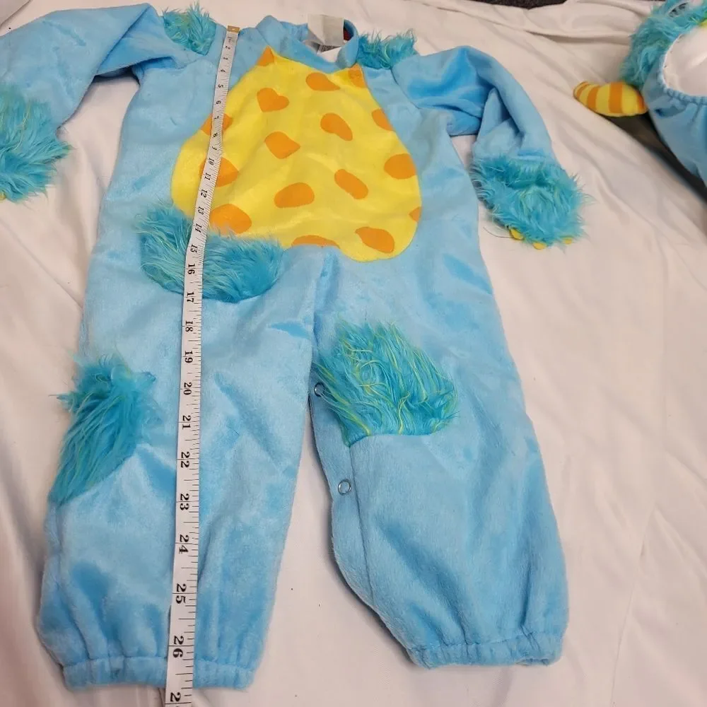 IN CHARACTER‎ mini monster costume blue furry with headpiece 12-18 months